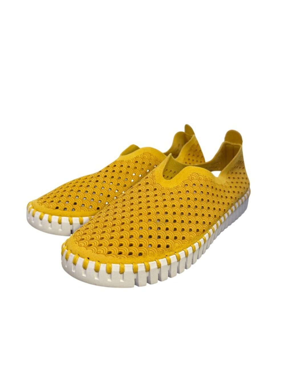 Ilse Jacobsen Slip-On Mesh Shoes Yellow Size 7